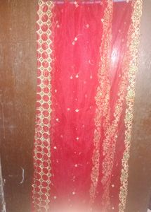 Red Kurti with Gharara and Dupatta❤️