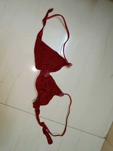 Sexy Transparent Maroon Nighty