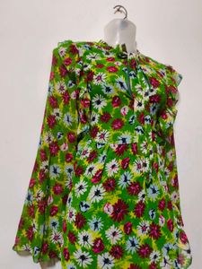Floral Green Dress