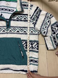 Patterned Fleece Pullover