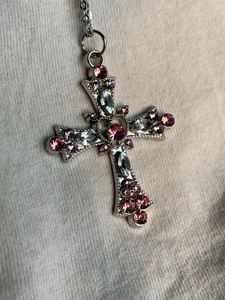 Barbiecore Cross Necklace🩰