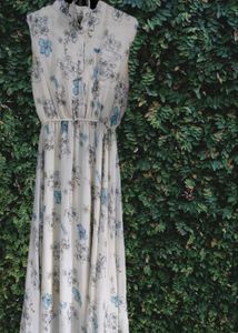 Chiffon Floral Dress For Summer Wear