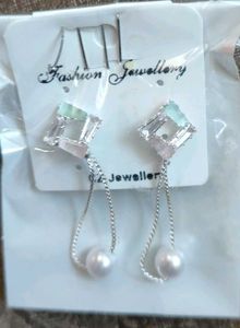 Pearl Drop Dangle Earrings