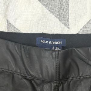 Black Faux Leather Leggings