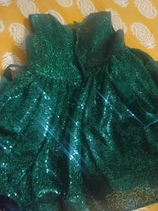 Sparkly Emerald Green Dress