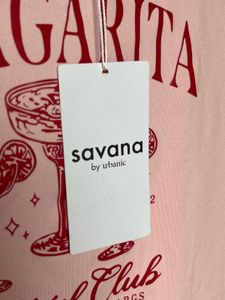 Pink cotton crop tee