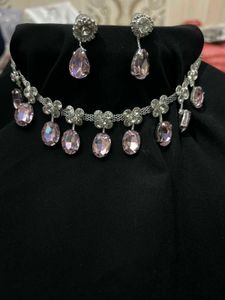 Elegant Floral Drop Necklace Set