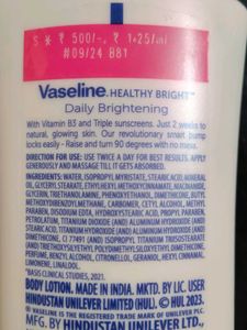 Vaseline Daily Brightening Lotion