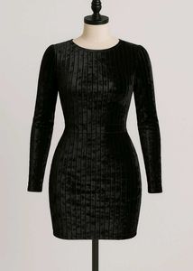 Velvet Backless Dress