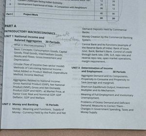Economics Class 12 Sample Papers