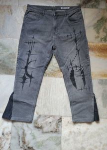 Custom Painted Denim Jeans