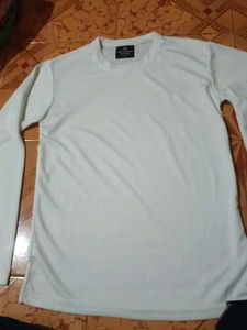Men's White Long Sleeve T-Shirt