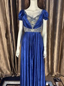 Elegant Royal Blue Evening Gown