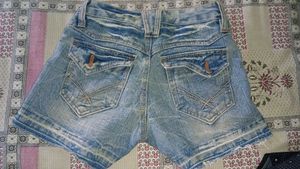 Imported Distressed Denim Shorts