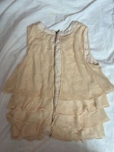 Sleeveless Beige Top