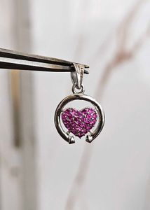 Heart Pendent Girls Silver