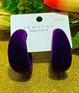 KOREAN Velvet Earring- 1 Pc🍀