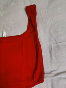 Red Corset-Like Top