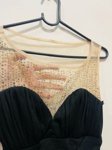 Sequin Detailing Little Black Dress