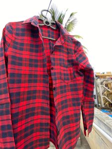 Red & Black Flannel Shirt