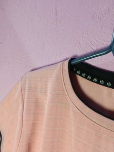 Peach Striped T-Shirt