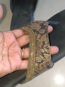 Lazera Embroidered Flip Flops