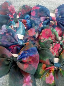 4 Green Shade Hair Bows