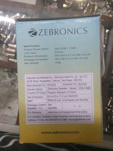 Zebronics 2.0 Speakers