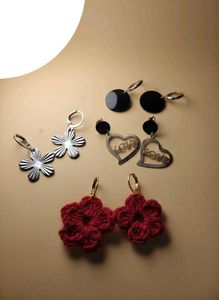 New Handmade Earring Set Combo 4 pairs