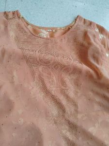 Women Layered Side Lace Flared Gown