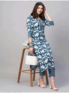 Floral Print Kurta Set