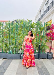 Tiered Floral Maxi Dress