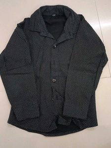 Kids Black party wear shirt
