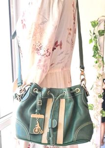 Bean pole Green Handbag & Shoulder Bag