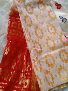 Chicken Work Kurti Lacha Set