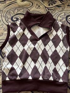 Argyle Crop Top