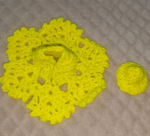 Yellow 1 No Kanha Ji Dress With Cap