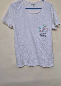 Floral Embroidered T-Shirt