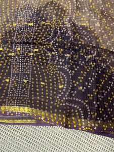 Bandhani Kota Doria Saree