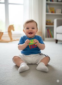 Baby Athletic Shorts &amp; Stylish Knit Trousers