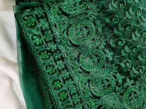 Brand New Net Embroidery Saree
