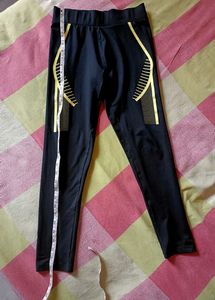 HRX Black Active Wear Gym Leggings