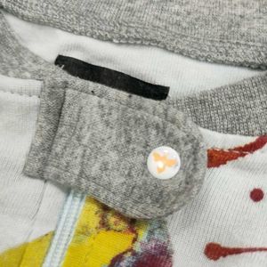 Burt&#39;s Bees Baby Celestial Zippered Romper