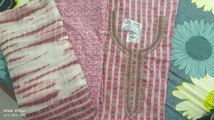 Blush Pink Cotton Salwar Suit