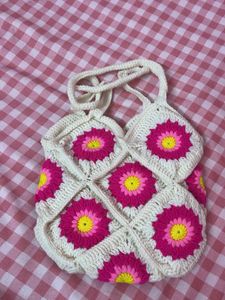 crochet tote bag