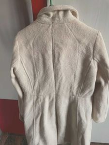 Women's Beige trench fur coat