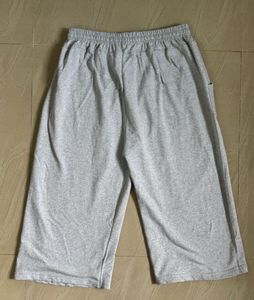 Unisex Grey Casual 3/4 Shorts