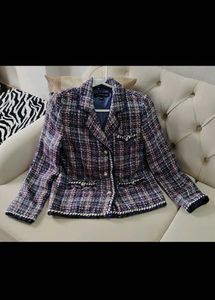 tweed blazer by plastic island