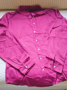 Stylish Red Patterned Shirt