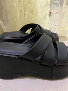Black Platform Slides